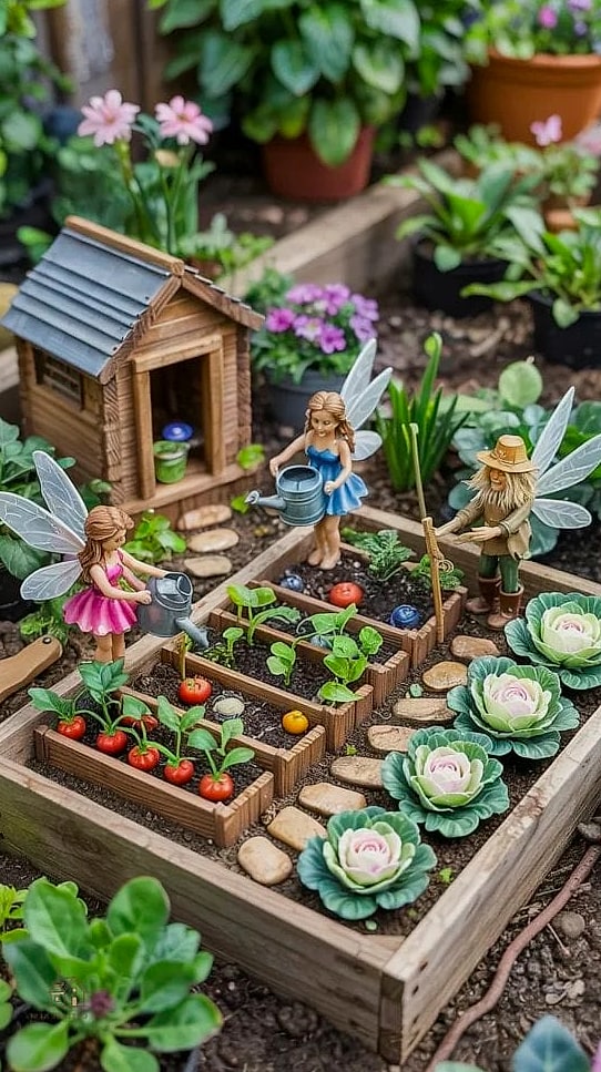 50 Clever Vegetable Garden Ideas for Every Style 26 Fairy Tale Cottage Beds