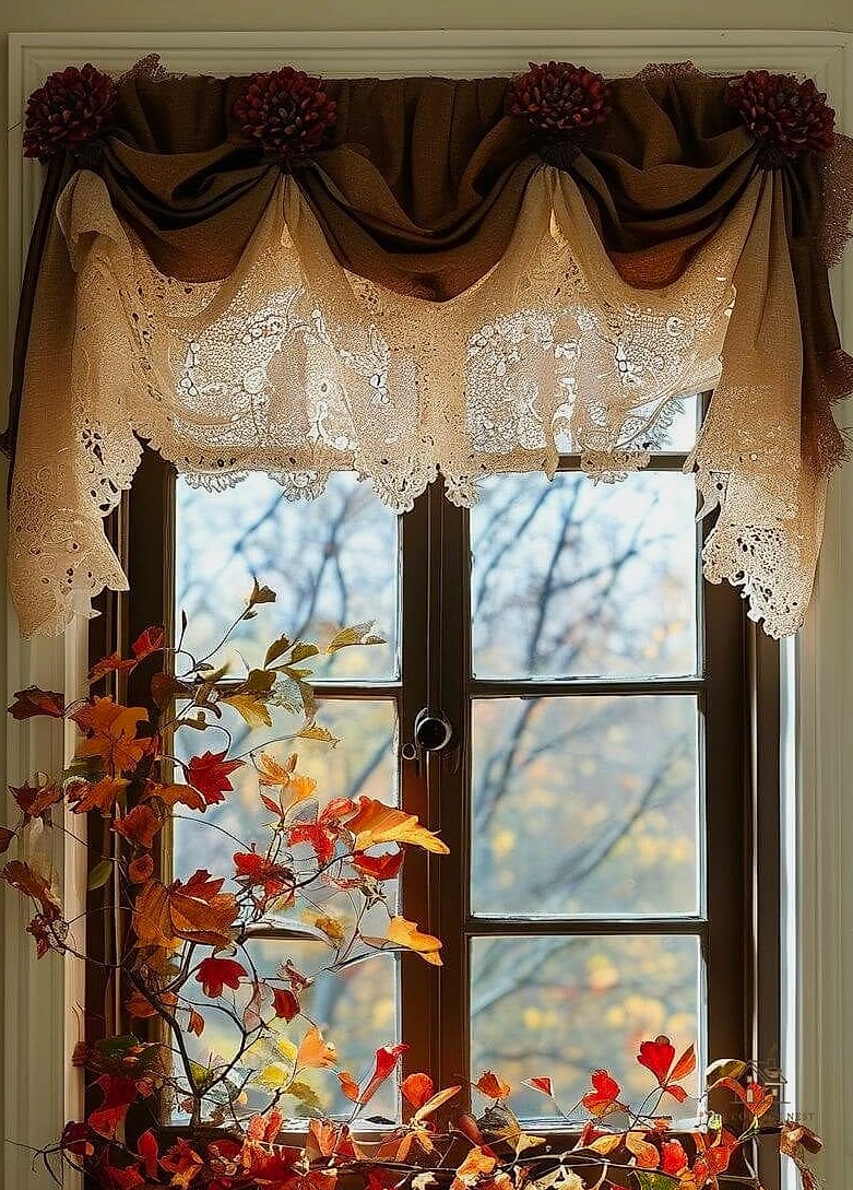 45 Gorgeous Fall Front Porch Decor Ideas That Are Totally Doable 26 Fall Florals in a Window Box
