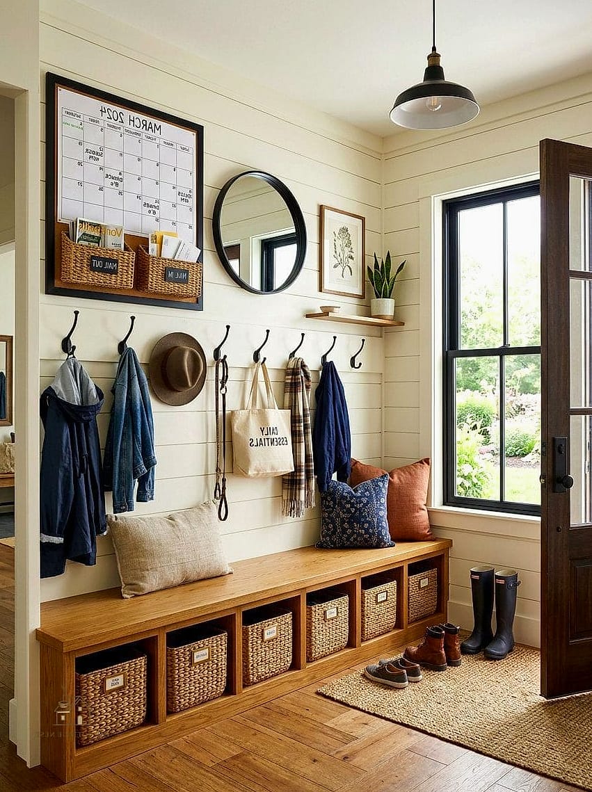 25 Creative Entryway Decor Ideas That Will Inspire You 25 A Family Command Center