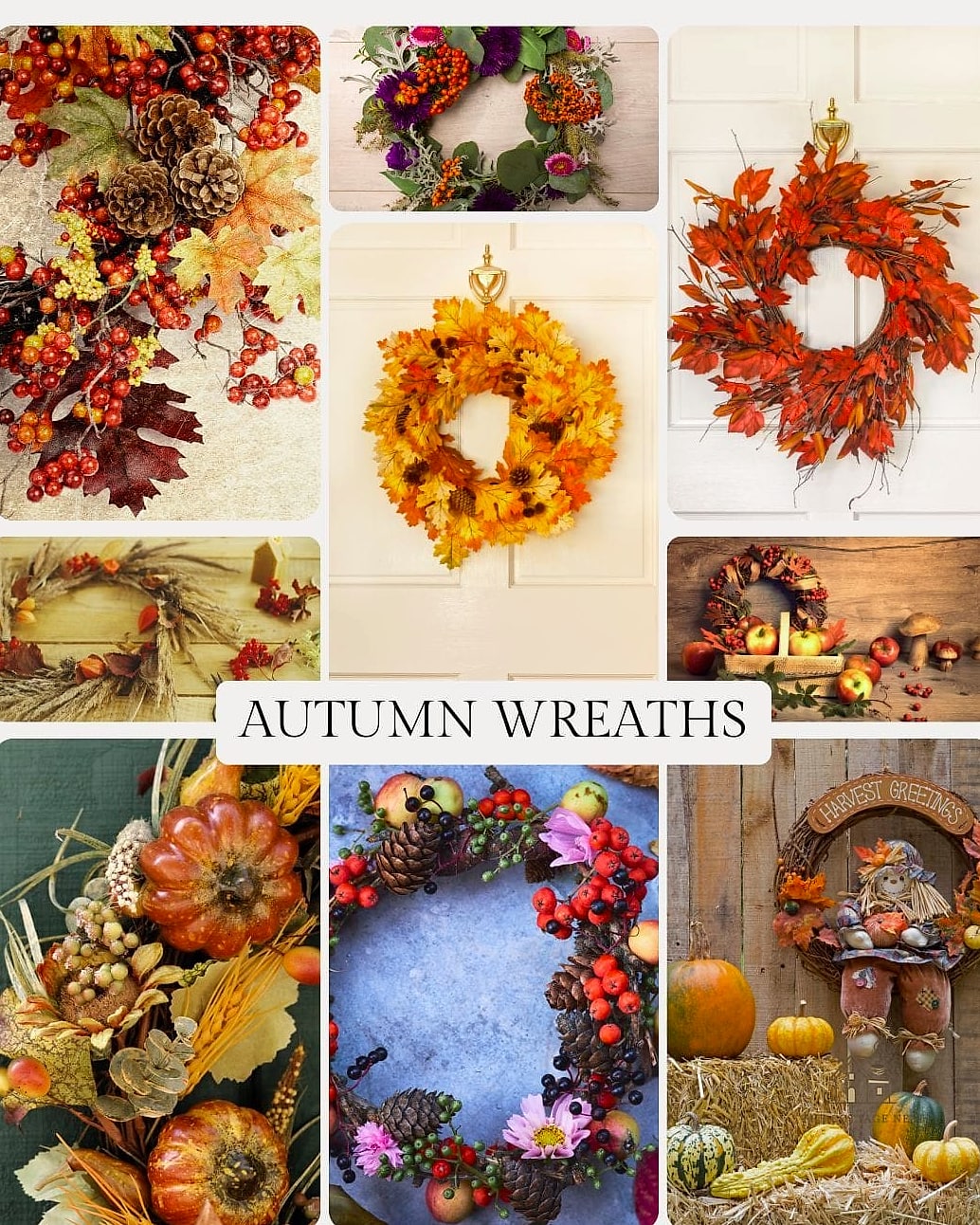 20 Dreamy Fall Wreaths For Front Door to Try This Season 13 Farmhouse Basket Weave Wreath