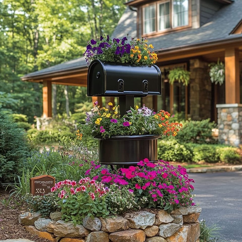 Farmhouse Galvanized Bucket Accent
