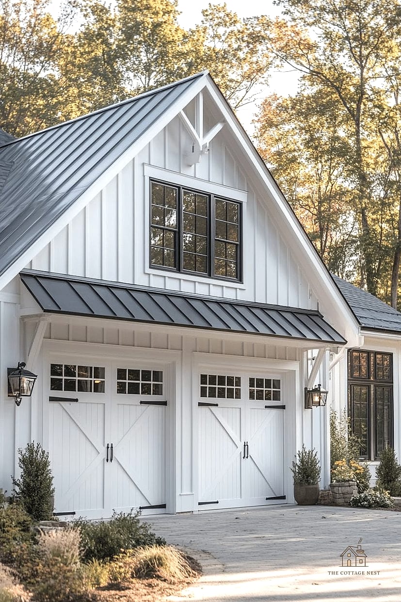 Farmhouse-Style Hangout with Shiplap and Barn Doors