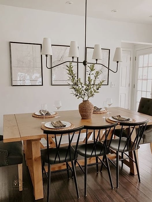 25 Chic Farmhouse Dining Room Table Ideas for a Beautiful Home 18 Farmhouse Table with Wire Brushed Finish