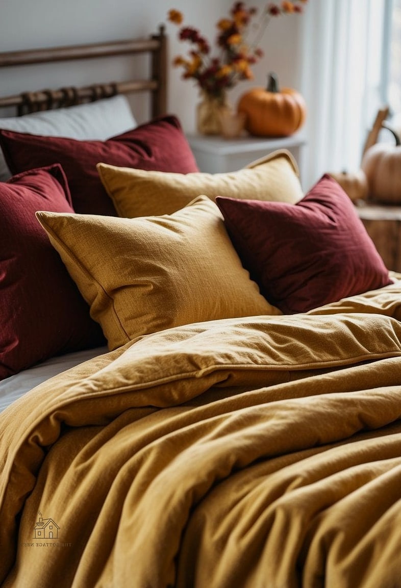 35 Stunning Fall Bedding You'll Absolutely Love 20 Flannel Pillowcases with Cotton Sheets