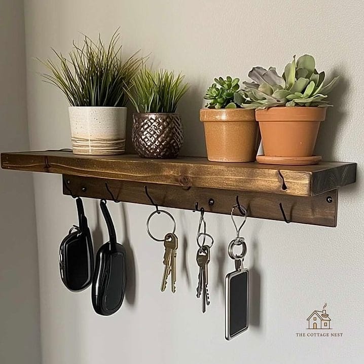 Floating Acrylic Key Hooks