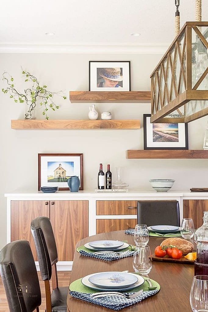 50 Amazing Dining Room Built In Ideas on a Budget 45 Floating Shelf and Hook Combo