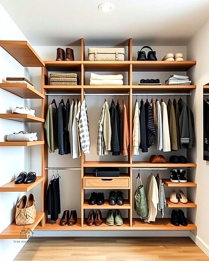 50 Dreamy No Closet Solutions Bedroom Small Spaces to Try This Season 22 Floating Shelves Above the Bed