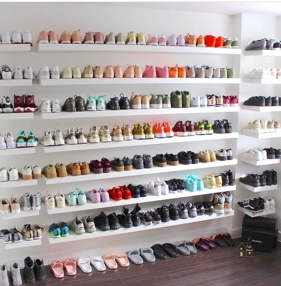 Floating Shelves for Sneakers