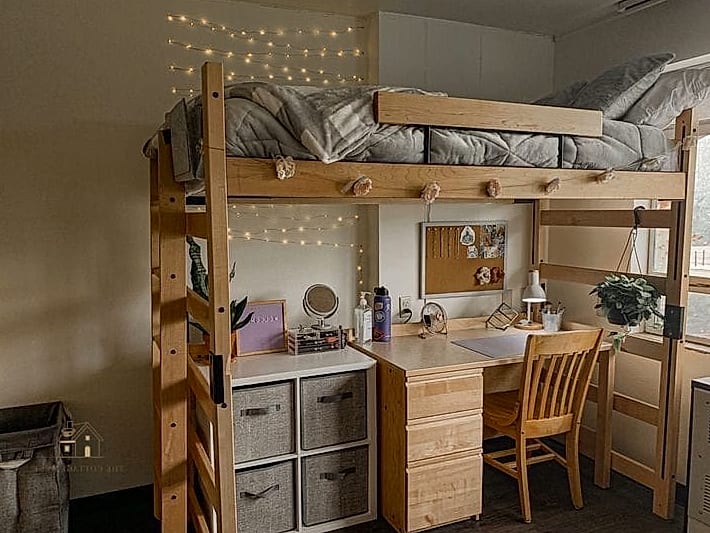 50 Amazing College Dorm Room Ideas For Guys on a Budget 14 Floating Wall Shelves