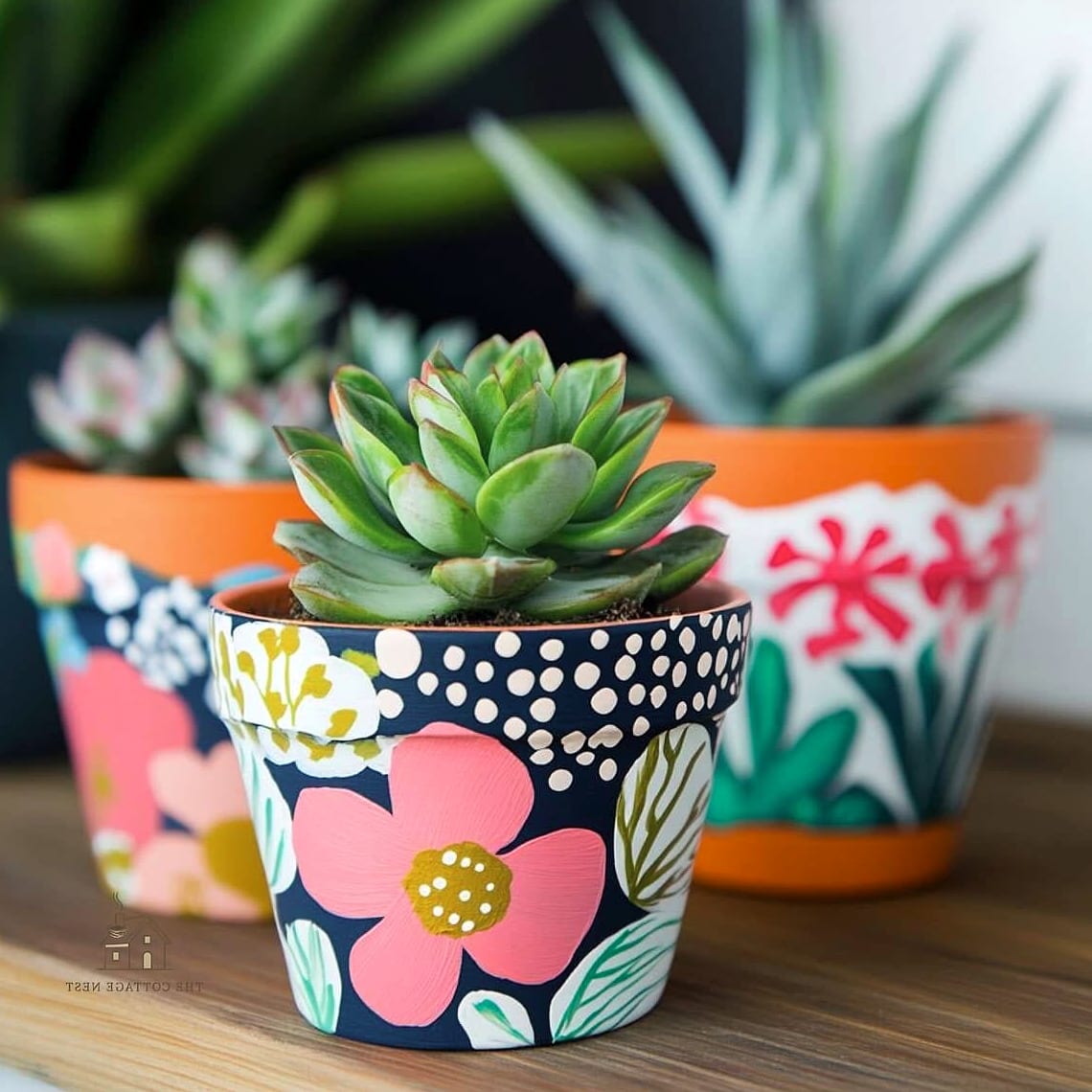30 Amazing Flower Pots Painting Ideas on a Budget 15 Floral Hand-Painted Accents