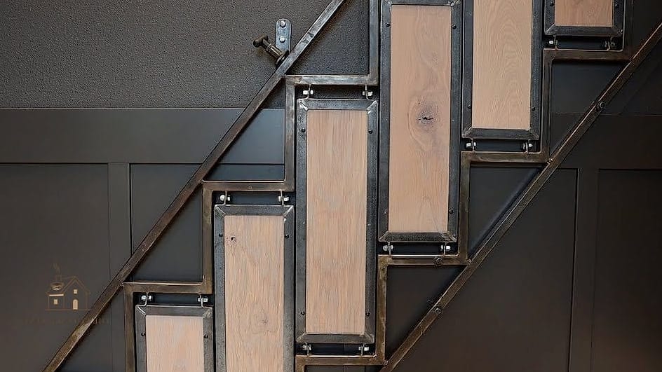 50 Clever Stairs Wall Decor Ideas for Every Style 37 Framed Concert or Movie Posters