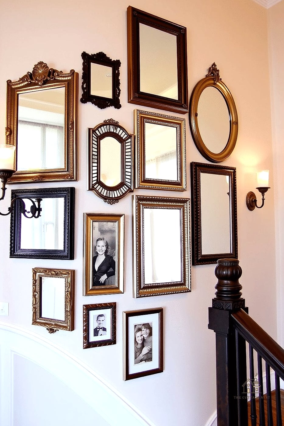 Framed Mirror with Molding Surround