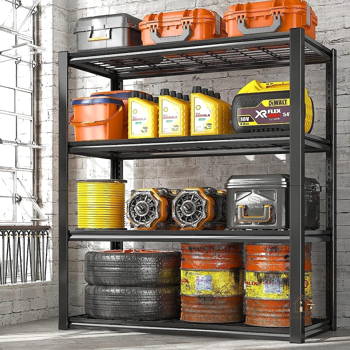 45 Stunning Garage Organization Ideas You'll Absolutely Love 18 Freestanding Metal Shelving
