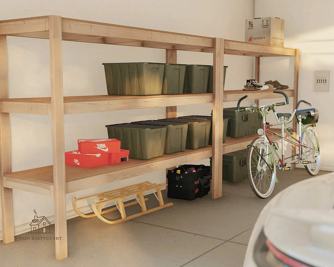 30 Amazing Budget Friendly Garage Organization And Storage Ideas on a Budget 30 Freestanding Shelving Units