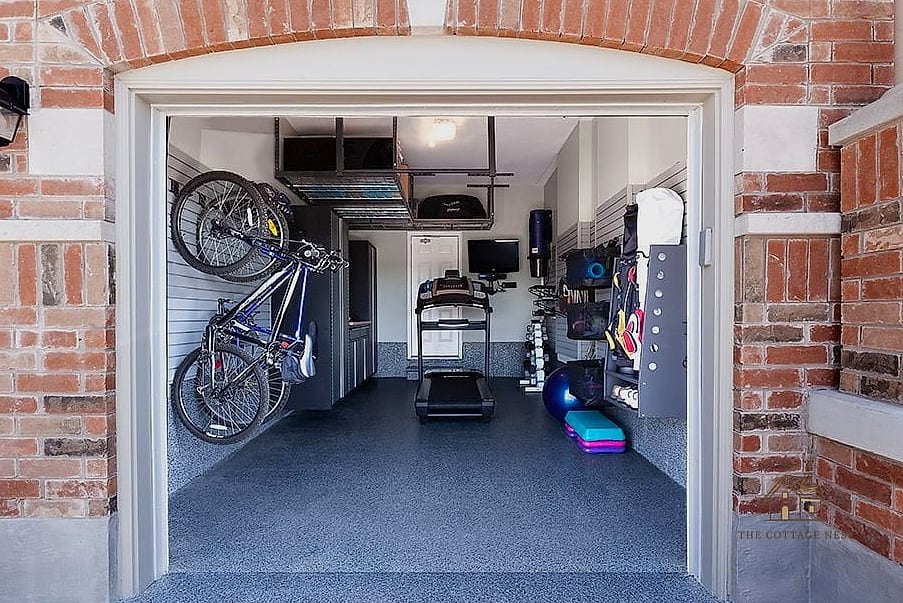 50 Beautiful Garage Gym Ideas to Transform Your Space 46 Freestanding Storage Cabinet