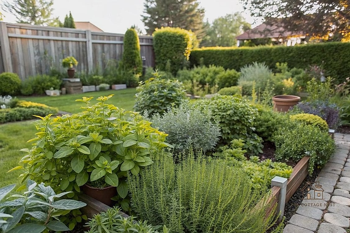 A Front Yard Herb Garden Border