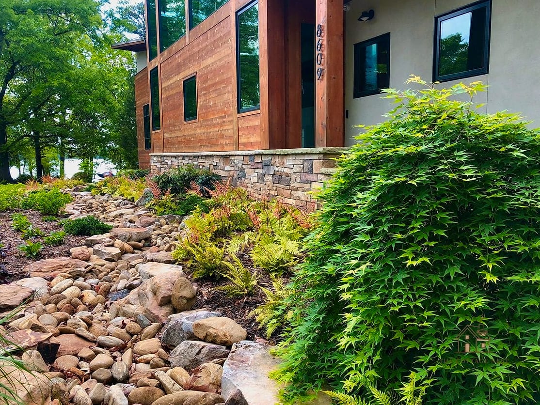 A Front Yard Dry Creek Bed