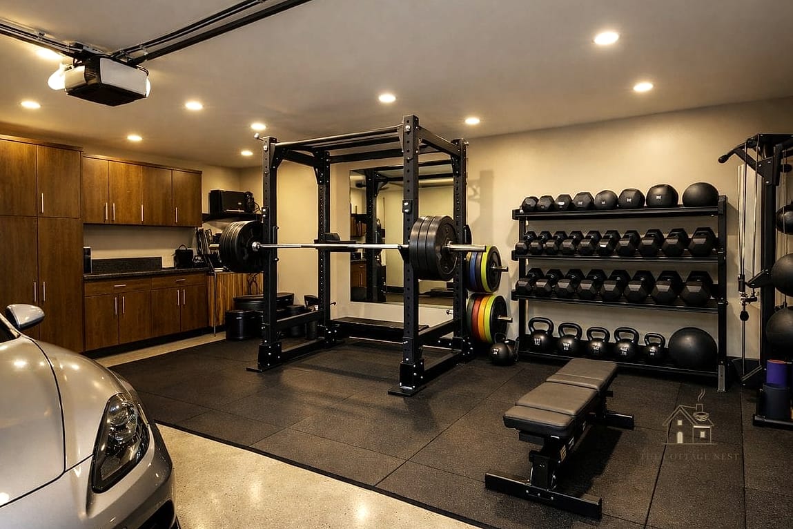 50 Clever Garage Man Cave Ideas for Every Style 6 Full Home Gym Conversion