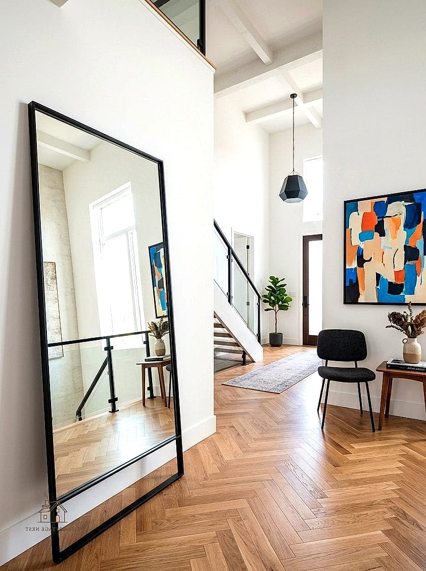 45 Creative Entryway Mirror Ideas That Will Inspire You 7 Full-Length Mirror for a Head-to-Toe Check