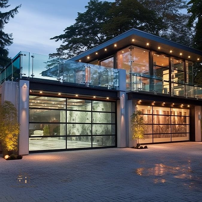 Full-View Glass and Aluminum Doors