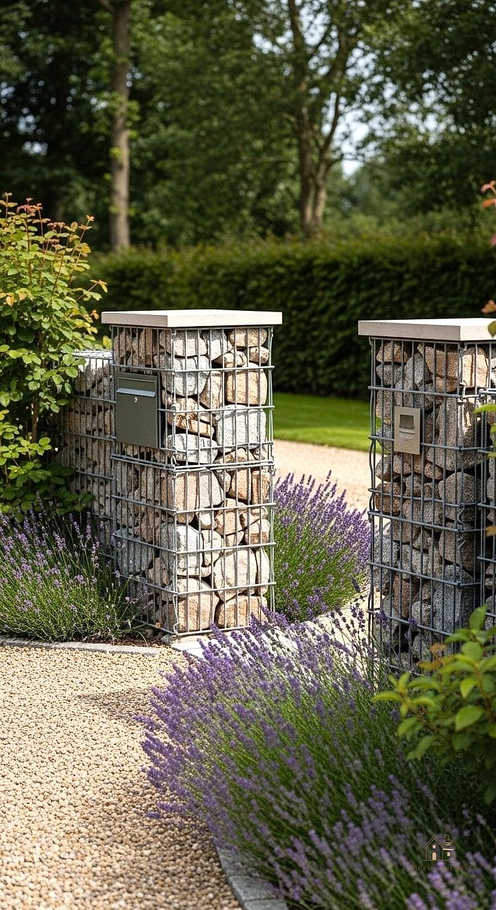 Gabion Stone-Filled Gate