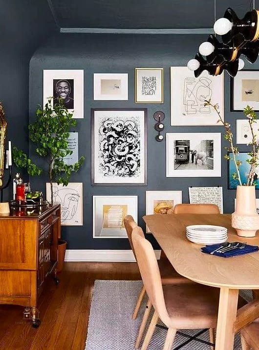 25 Stunning Dining Room Accent Wall Ideas You'll Absolutely Love 26 Gallery Wall as an Accent