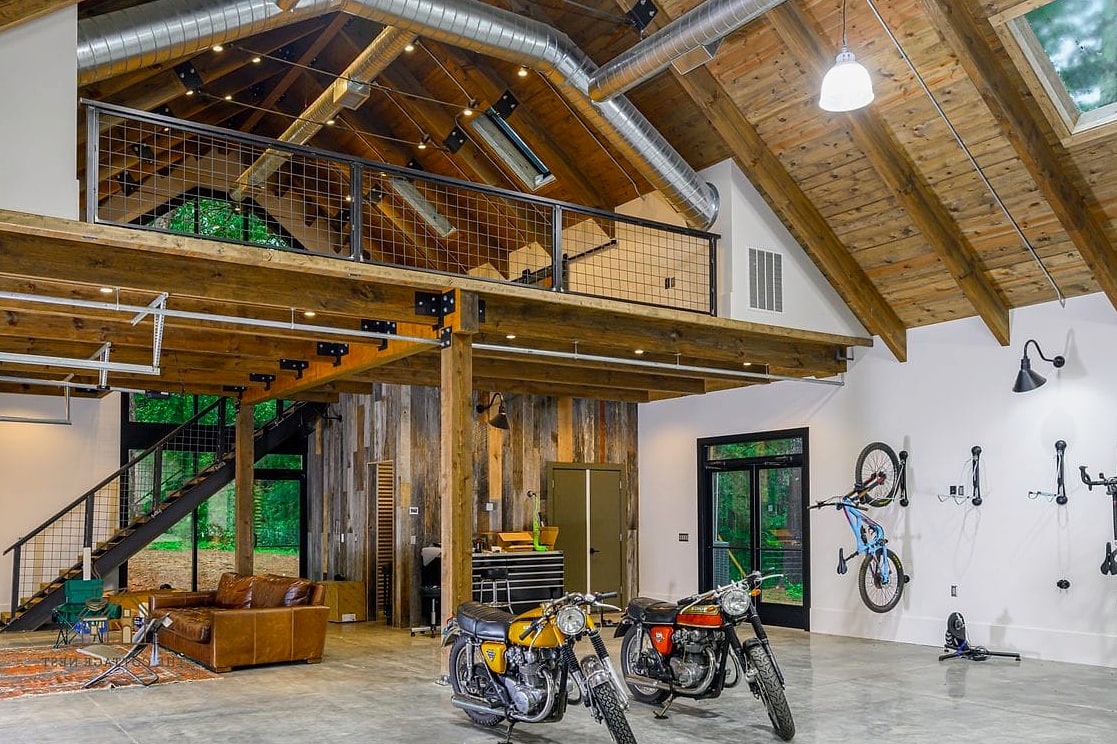 35 Stunning Detached Garage Ideas You'll Absolutely Love 33 Garage with Built-In Bike Storage