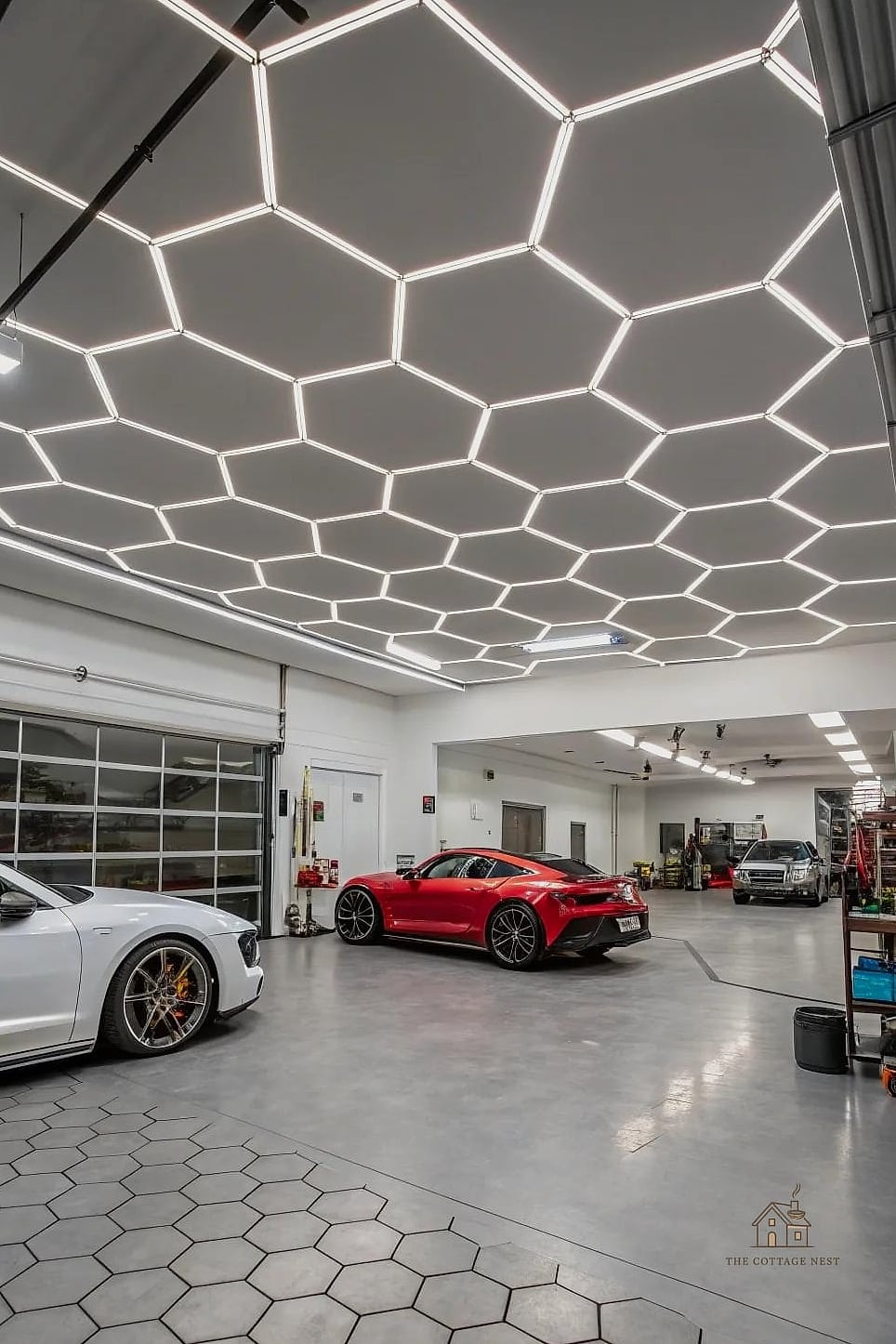 45 Stunning Garage Lighting Ideas You'll Absolutely Love 44 Garage Ceiling Grid Lighting Layout