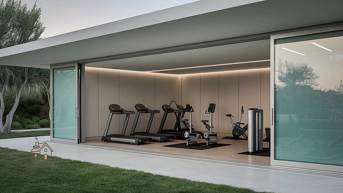 35 Stunning Home Gym Ideas Small Garage You'll Absolutely Love 23 Garage Gym with Sliding Partition