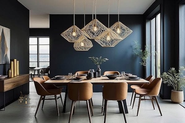 50 Cozy Dining Room Lighting Over Table Worth Pinning 50 Geometric Wire Frame Pendant