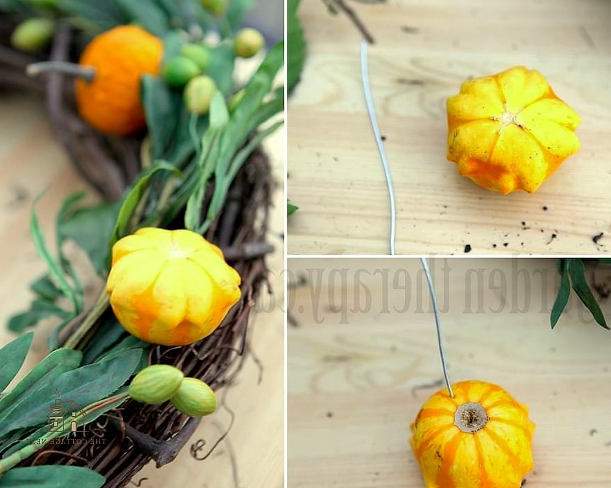 30 Quick Diy Fall Table Centerpieces on a Budget 12 Gourds in a Wire Basket