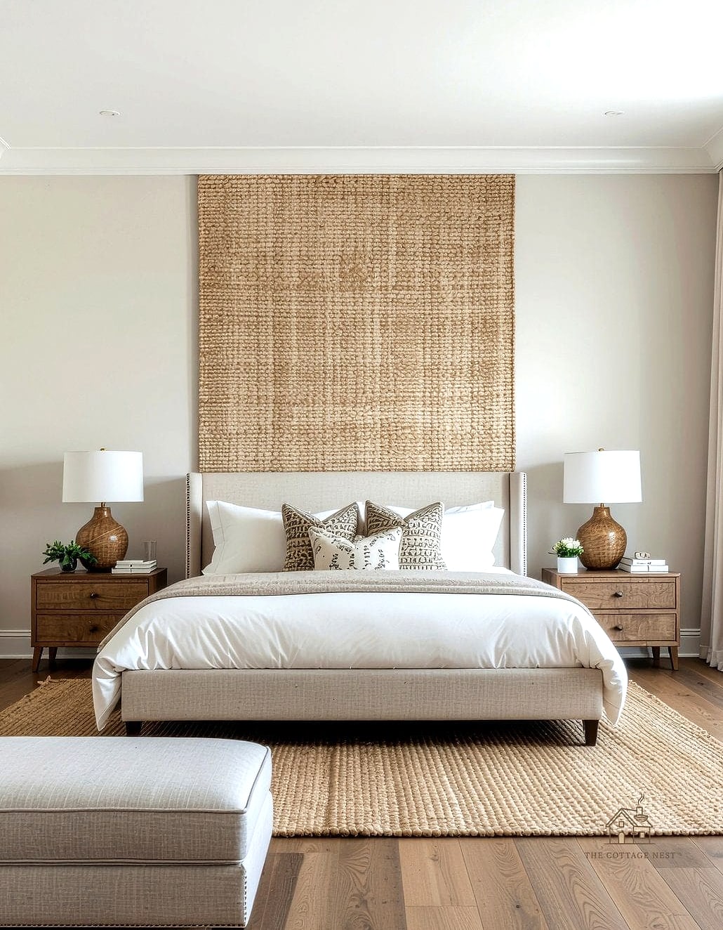 25 Stunning Bedroom Wallpaper Ideas You'll Absolutely Love 4 Grasscloth Wallpaper