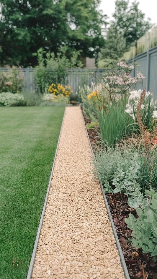 50 Beautiful Garden Border Ideas to Transform Your Space 13 Gravel Border Strip