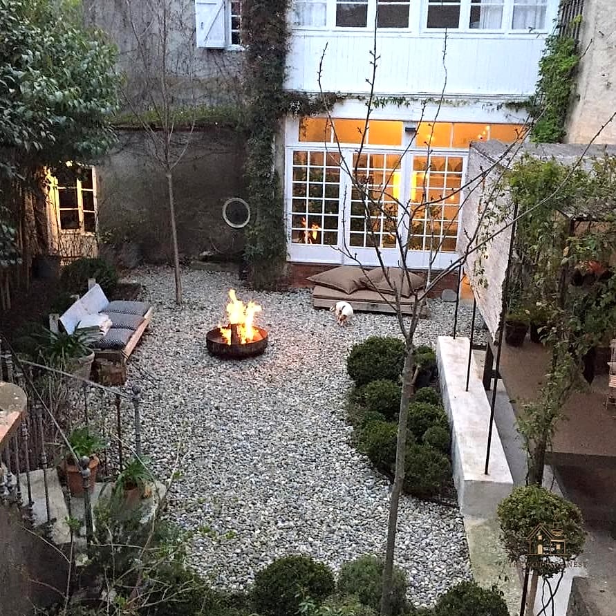 A Gravel Fire Pit Area