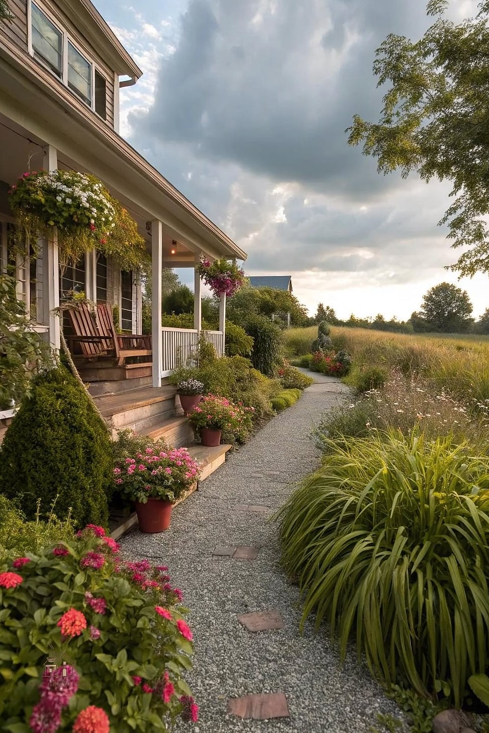 A Gravel Path with Stepping Stones