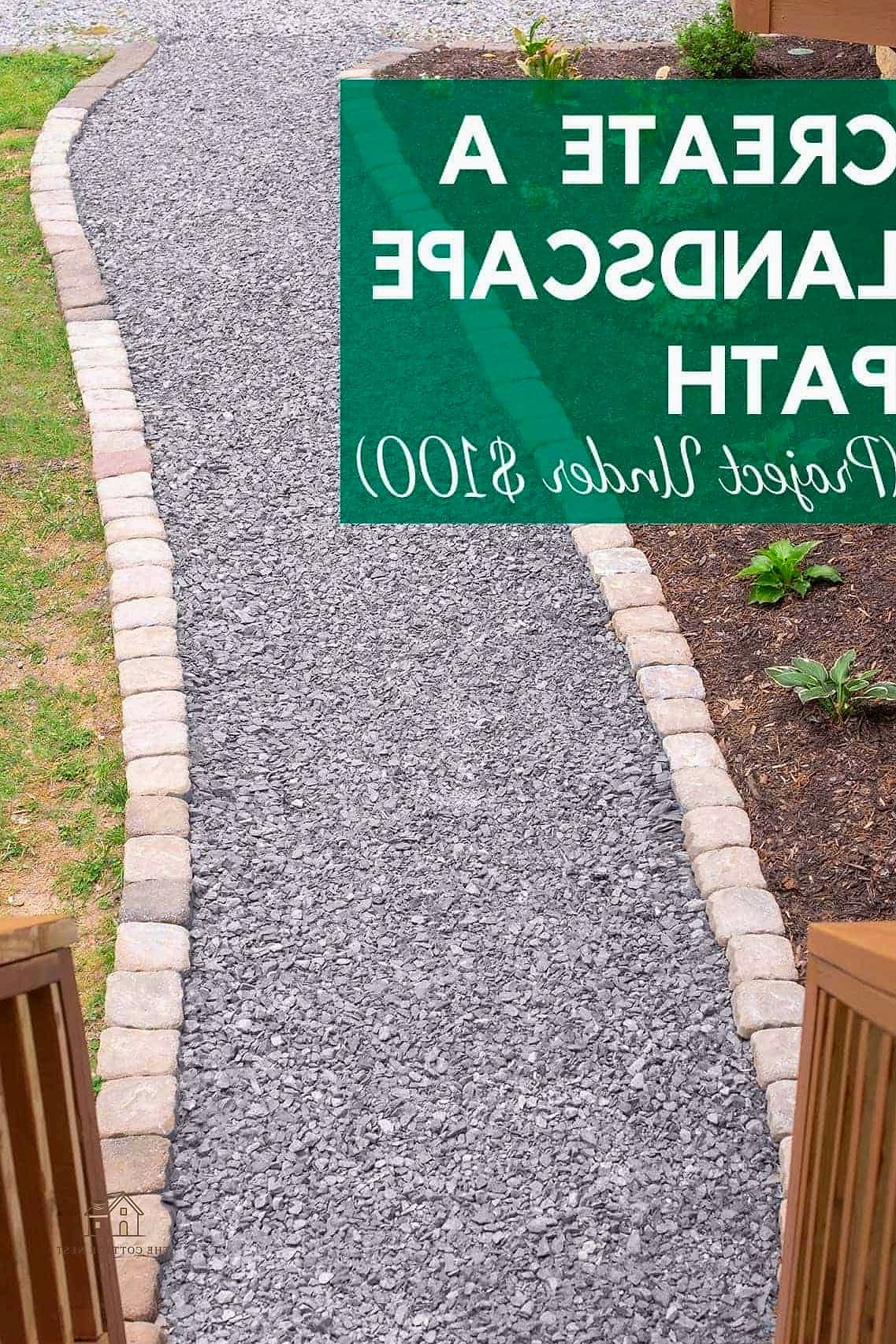 25 Simple Cheap Walkway Ideas Diy That Are Totally Doable 2 Gravel Path with Steel Edging