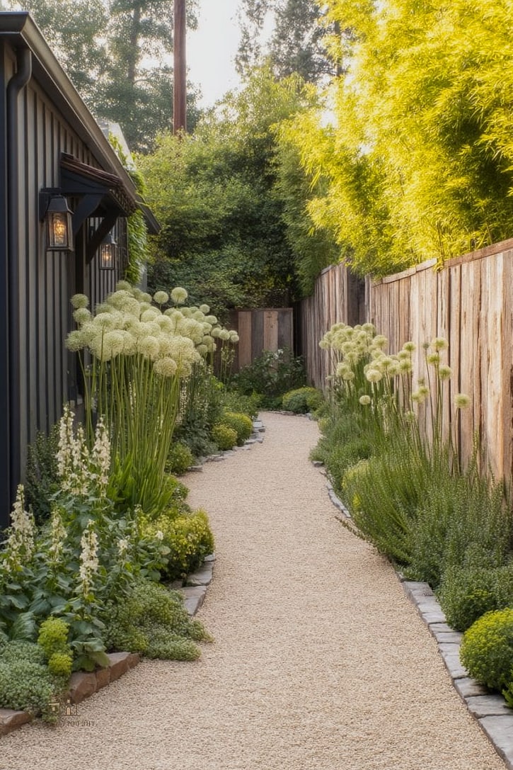 40 Cozy Modern Garden Ideas Worth Pinning 7 Gravel Pathways with Stepping Stones