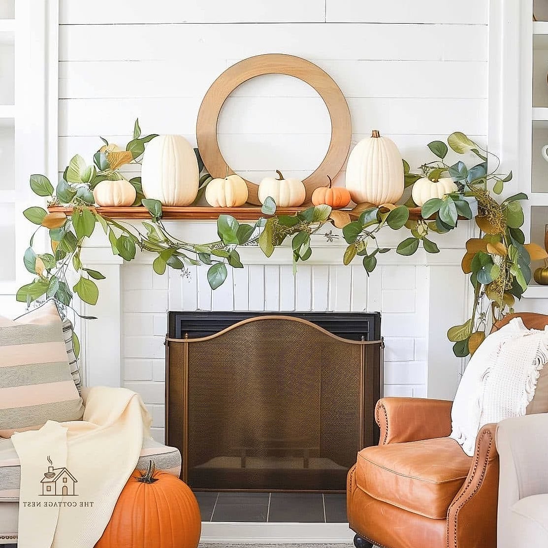 Greenery Mixed with Fall Colors