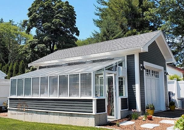 40 Clever Garage Conversion Ideas for Every Style 30 Greenhouse-Adjacent Potting Shed
