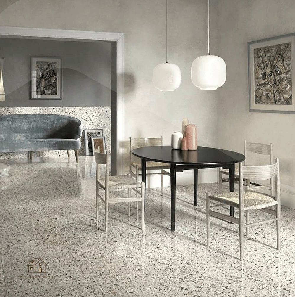 40 Clever Grey Dining Room Ideas for Every Style 21 Grey Terrazzo Accents