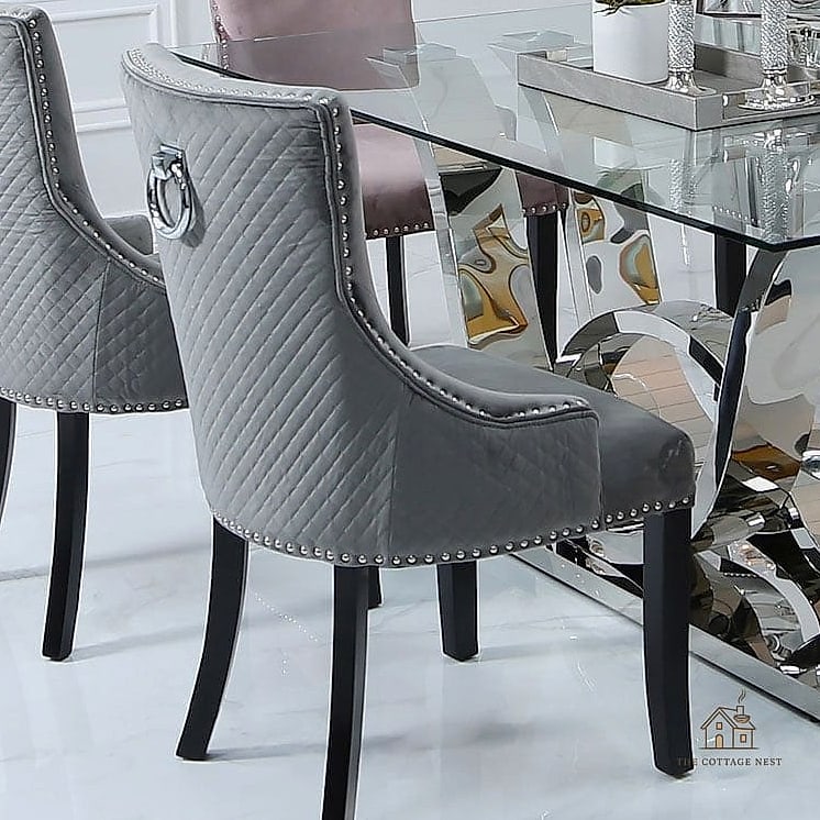 40 Clever Grey Dining Room Ideas for Every Style 20 Grey Velvet Dining Chairs