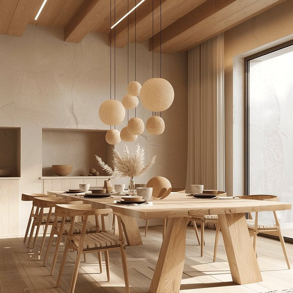 45 Gorgeous Japandi Dining Room Ideas That Are Totally Doable 40 Handcrafted Wood Serving Tray