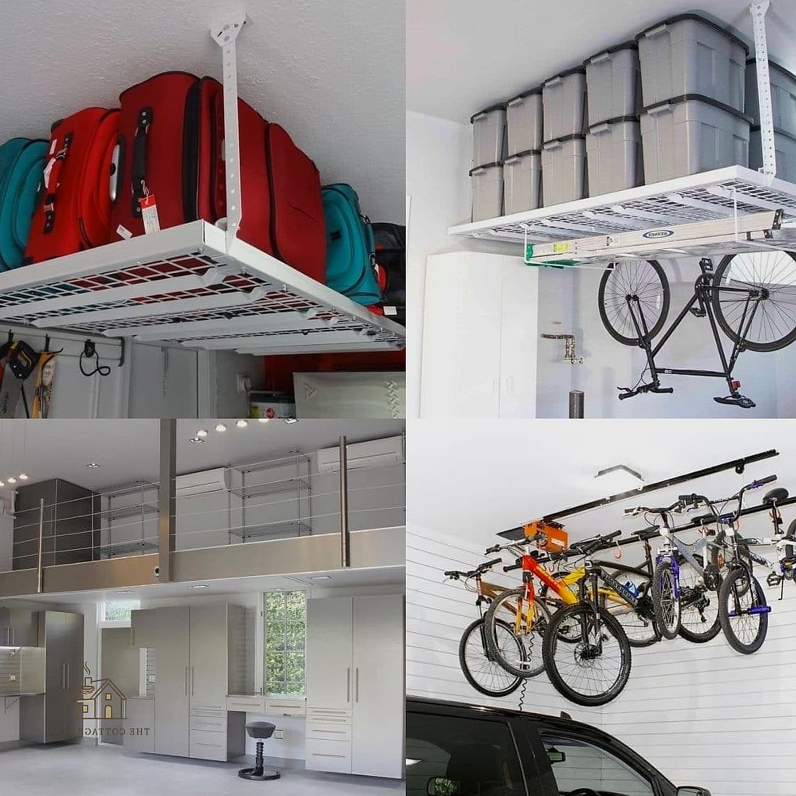 45 Stunning Garage Organization Ideas You'll Absolutely Love 15 Hanging Ceiling Bike Racks