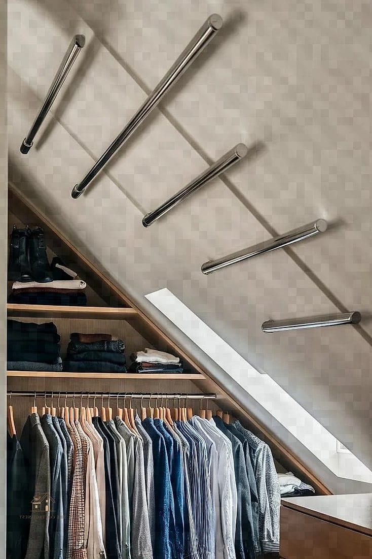 50 Dreamy No Closet Solutions Bedroom Small Spaces to Try This Season 44 Hanging Rod Under a Loft or Platform