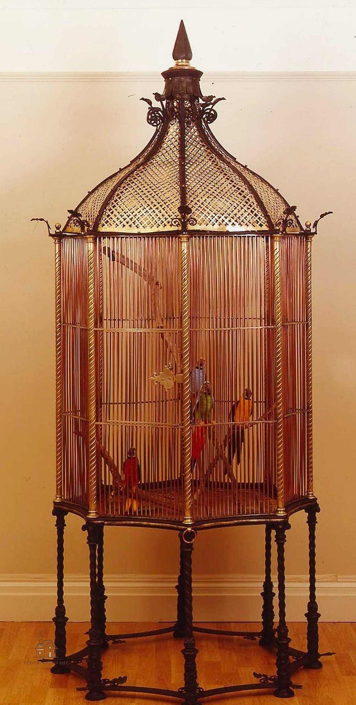 20 Clever Vintage Bird Cage Decor Ideas for Every Style 14 Hang It as a Statement Piece from the Ceiling