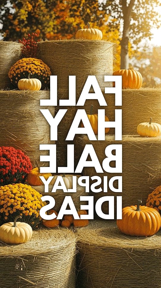 40 Clever Fall Front Porch Decor Ideas for Every Style 5 A Hay Bale Bench Setup