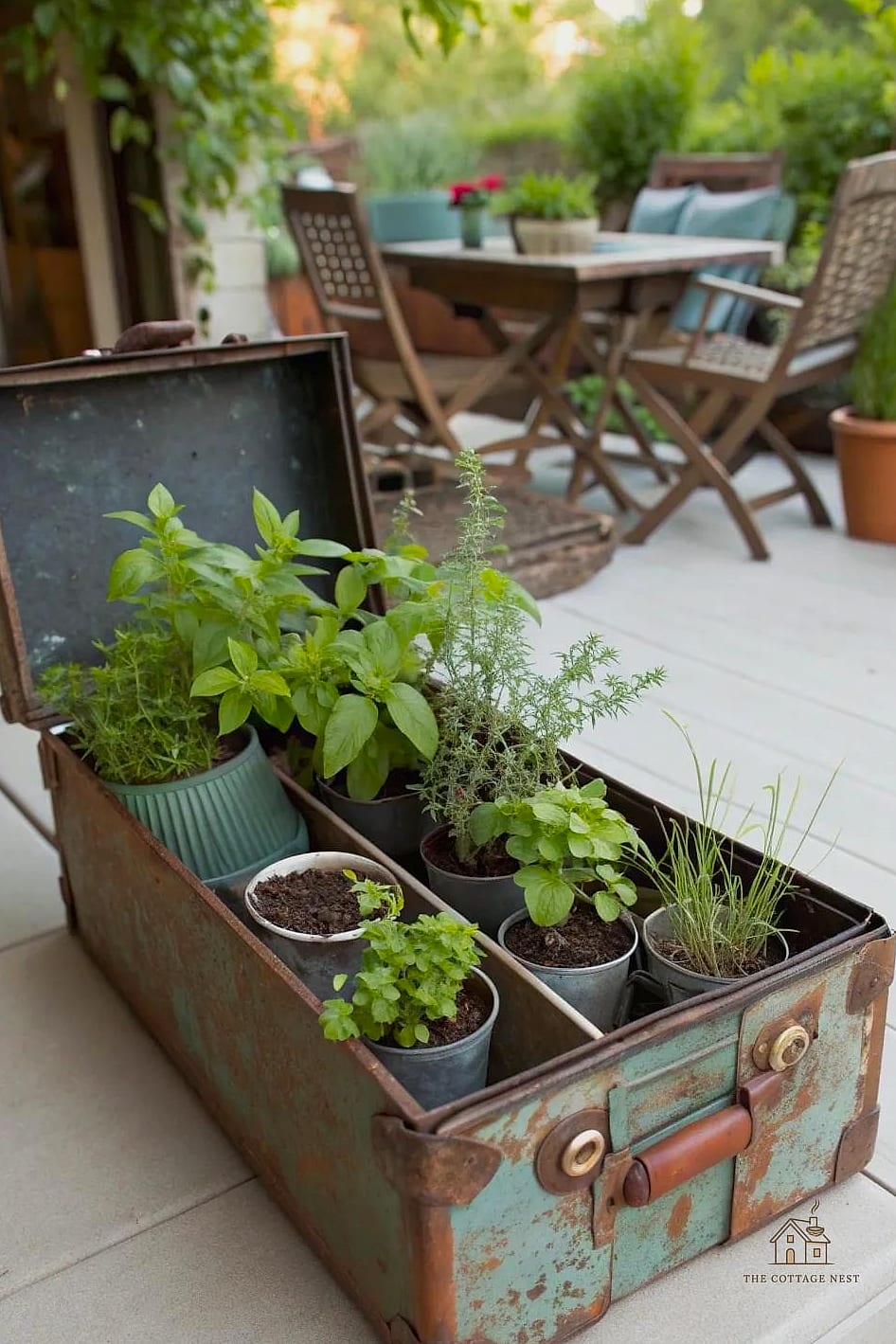 45 Chic Herb Garden Ideas for a Beautiful Home 37 Herb Garden in a Repurposed Toolbox