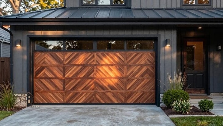 45 Chic Garage Painting Ideas for a Beautiful Home 15 Herringbone Painted Floor