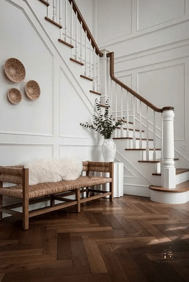 35 Brilliant Small Entryway Rug Ideas to Copy Right Now 10 Herringbone Weave Wool Rug