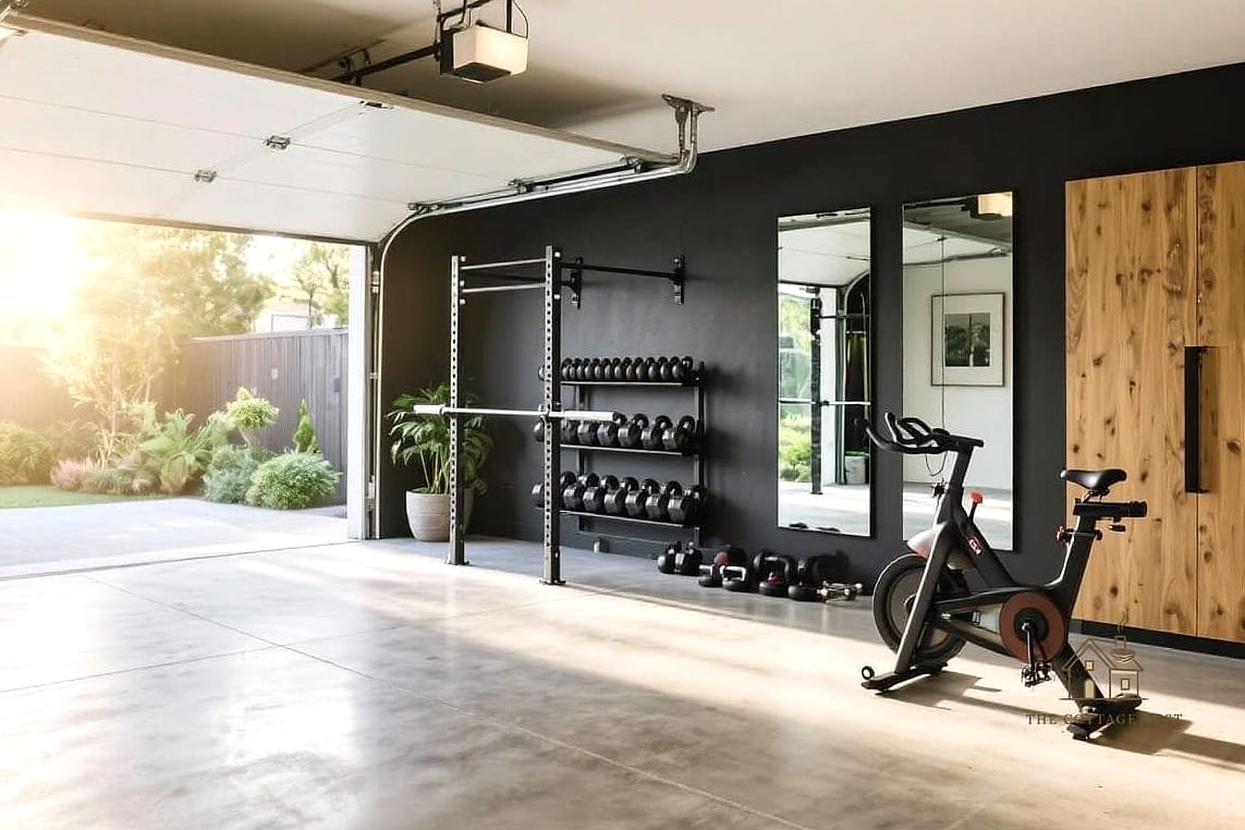 40 Clever Garage Conversion Ideas for Every Style 2 Home Gym With Rubber Flooring